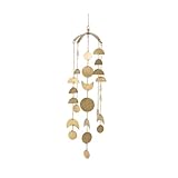 Crane Baby Brass-Finished Lunar Ceiling Hanging for Nursery, Lunar Nursery Decor for Boys and Girls, Ceiling Hanging for Kids Room, 6 X 6 X 36
