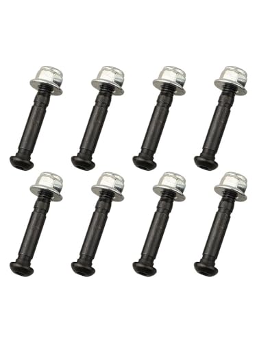 ZYWUOY Kit de goupilles de cisaillement pour souffleuse à neige EGO 61 cm, pièces de rechange ASP2400D avec écrous de verrouillage, broches métalliques robustes pour entretien hivernal
