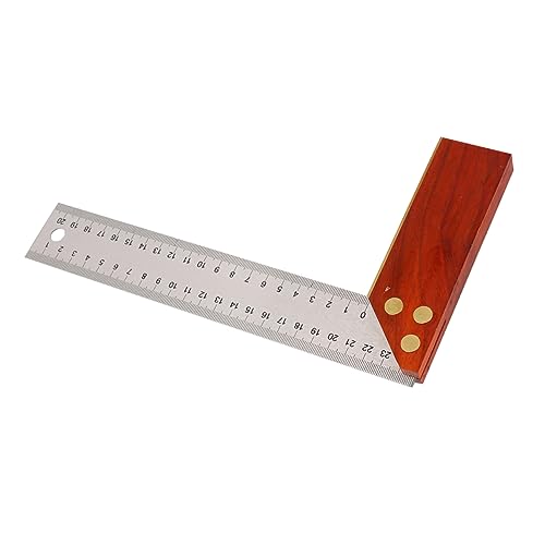 LIFKOME Woodworking Square Protractor 250mm Angle Ruler L-Shaped Measurement Tool for Wood Metal Welding