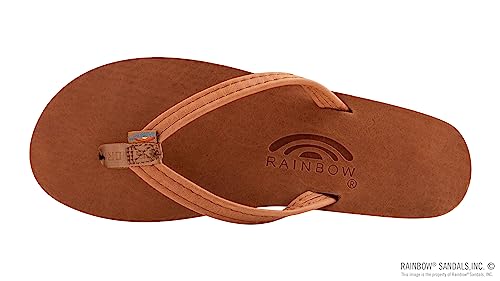 Image of Rainbow Sandals Ladies Luxury Leather - Single Layer Arch Support With 1 /2 inch Narrow Strap