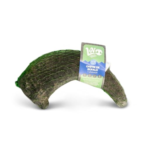 Chifre de Búfalo Rígido 1 unid Mordedor Osso Grande Luv Petiscos Naturais