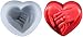 FACAIA Stampi in Silicone per Resina, 3D Diamante Cuore Stampo A Forma di Cuore Figura in Silicone Stampo 3D Love Stampo per La Decorazione della Torta, Fondente, Caramelle