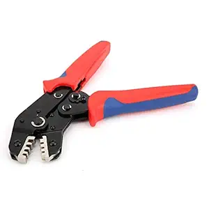 Generic Crimping Plier, 0.25-1.5mm2 16-23AWG Hand Crimping Tool Adjustable Terminals Crimper Hardware Accessory Electrician Tools Ratchet Crimper for Equipment Repair