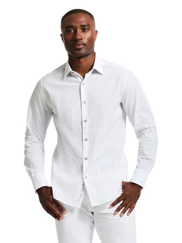 Robert Graham Men's Thresher Long Sleeve Cotton Seersucker Button Down Shirt