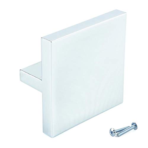 Preisvergleich Produktbild M4TEC Möbelknopf Möbelgriff Schubladengriff Knopfgriff Schlafzimmer Küchenschrank Chrom Poliert. Q5 Serie: 60 x 60 mm