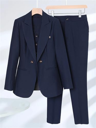 Women Formal Blazer Vest and Pant Suit Autumn Winter Office Business Work Career Wear 3 Pieces Set2