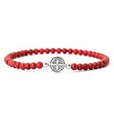 ZFHTJEKNCS Fashion 4mm Minimal Bracelets Unisex Classic Cross Braslet Beaded Natural Wood Braclet Handmade Meditation Accessories Pulseria
