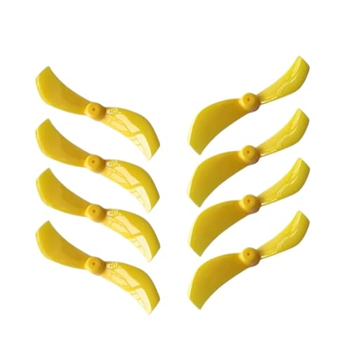 4 �y�A�AGemfan �ɑΉ��A40MM 1610 2 �u���[�h PC �v���y�� 1mm 1.5mm �� RC FPV ���[�V���O�t���[�X�^�C�� Tinywhoop �h���[�������p DIY �X�y�A(4Pairs 1mm Yellow)