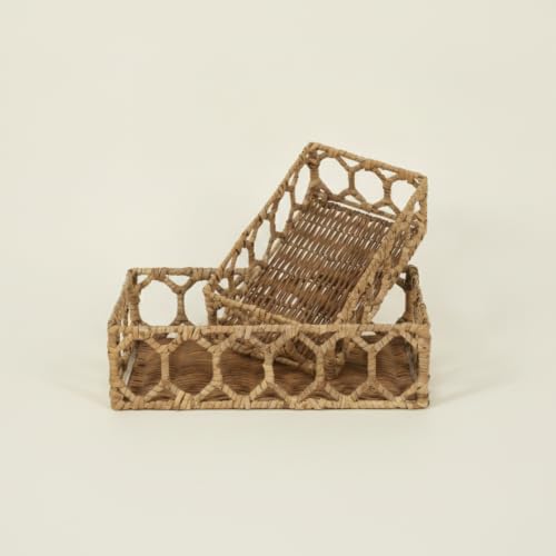 Panier en rotin synthétique lavable pour coiffeuse sans désordre - 8