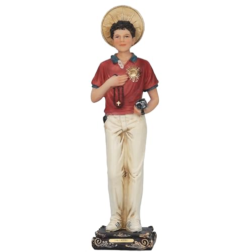 Escultura religiosa en resina multicolor de 12 pulgadas