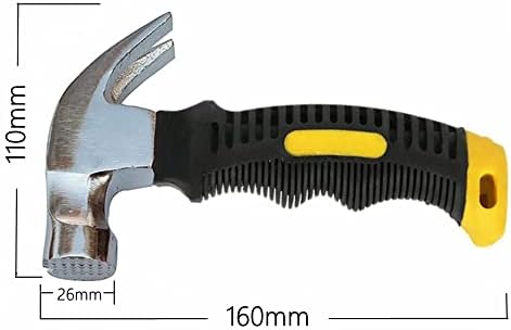 SZHTFX 2 x Stubby Claw Hammer 8oz Mini Claw Hammer Small Stubby Hammers Tool