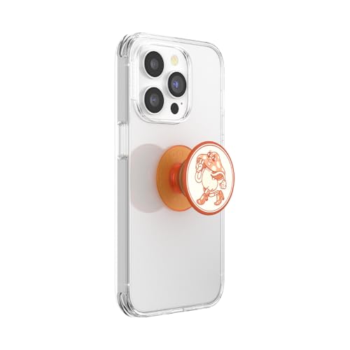 Image of PopSockets Adhesive Phone Grip, Holder, Phone Stand, Orange - Mushie Groove