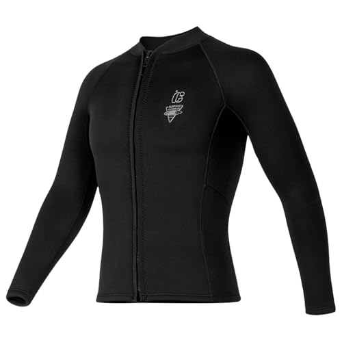TTAO Men Mm Neoprene Swim Shirts Long Sleeve UPF Wetsuits Top Snorkeling Swimwear miniatura 2