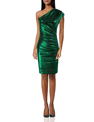GRACE KARIN Womens Off Shoulder Mini Metallic Shiny Cocktail Party Bodycon Dress Green XXL