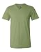 Bella + Canvas Unisex Jersey Short-Sleeve V-Neck T-Shirt, Large, HEATHER GREEN