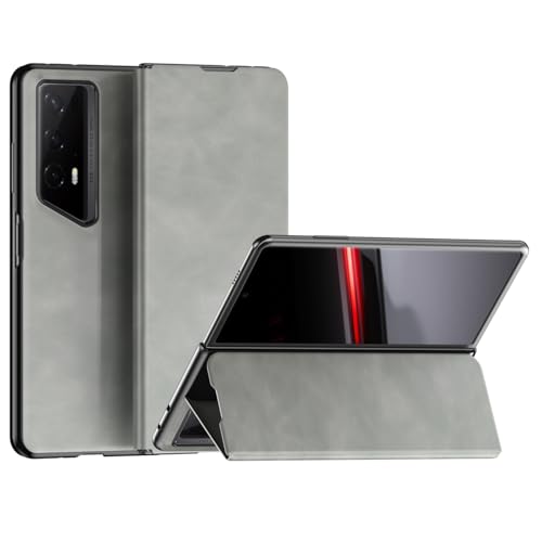 Coque Magic V2 RSR avec support rigide rabat magnétique antichoc gris