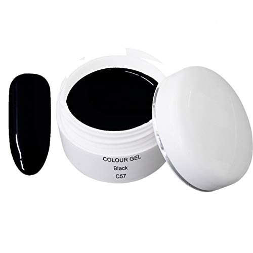 LED/UV Farbgel C57 Black 5ml - UV Farb Gel - Color Gel - UV Gel