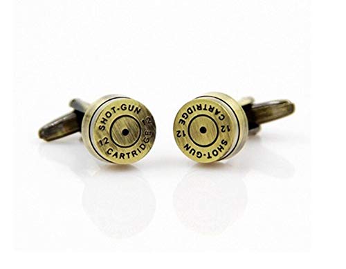 Mancuernillas de balas bronce para hombre y mujer miniatura 1