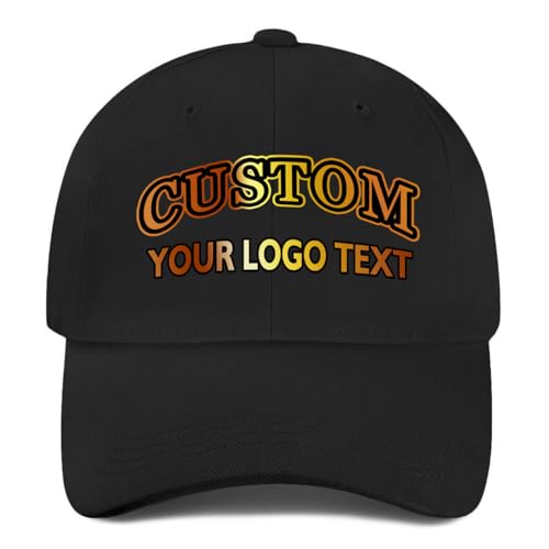 Custom Hats for Men Personalized Embroidered Baseball Cap Add Your