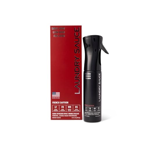 Laundry Sauce Fabric Refresher Spray French Saffron, Odor-Fighting Fabric Refresher, Fragrance and...