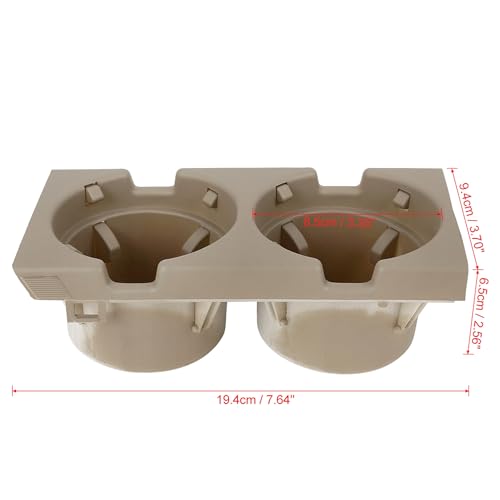 Portavasos central para BMW E46 1999-2005 beige miniatura 2