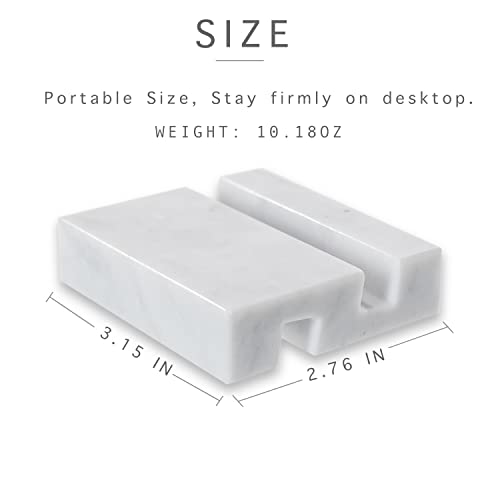 Jimei Marble Cell Phone Stand Holder For Desk Counter, Table Or Nightstand Portable Universal Desk Stand For All Mobile Smart Phone Tablet Display Marble Office Desk Accessories #TOP1