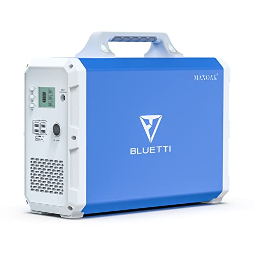 BLUETTI Portable Power Station EB240, 2400Wh Lithium Battery Backup w/ 2 1000W AC Outlets, Solar Generator for Outdoor Camping, Off-grid Living, Home Use