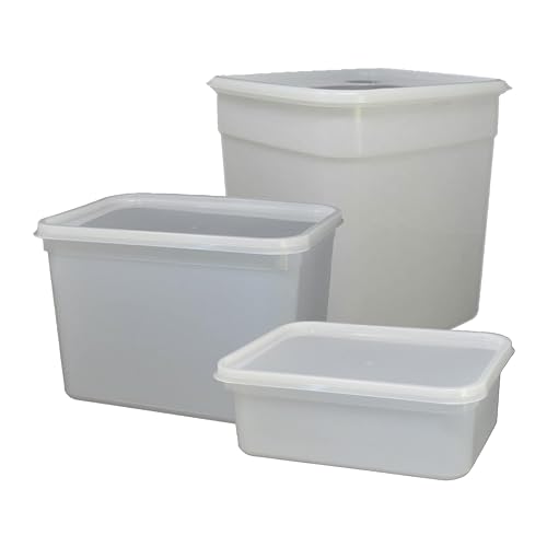We Can Source It Ltd – 4L Reusable Ice Cream & Food Storage Containers with Lids – Stackable, Airtight, Freezer & Dishwasher Safe – Perfect for Meal Prep, Kitchen Organization – Pack of 60