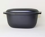  TW TUPPERWARE Ultra Pro Kasserolle 3,5L Backform Auflaufform Bräter + Mini Faltsieb Schwarz