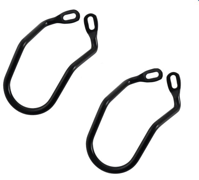 2PCS Black Steel Bicycle Derailleur Protector, Bike Rear Derailleur Hanger Rear Gear Protector Chain Stay Guard for Bicycle Mountain Road Cycling Rear Bike Derailleurs