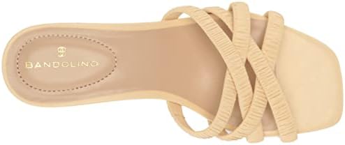 Bandolino Women's Runrun Heeled Sandal, Cream 150, 8 | Image 4