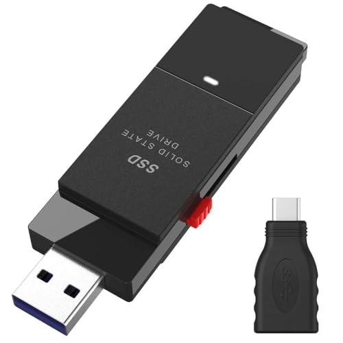 SSD �O�t�� 2.0TB USB3.2 Gen2 �Ǎ����x600MB/�b PS5/PS4 �R���p�N�g ���^ Type-C�A�_�v�^�[�t�� �u���b�N SSD-SCT2.0U3BA/N