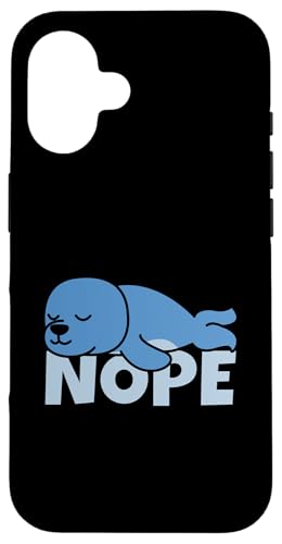 Lazy Seal Not Today Nope �V�[�� �X�}�z�P�[�X iPhone 16 �p