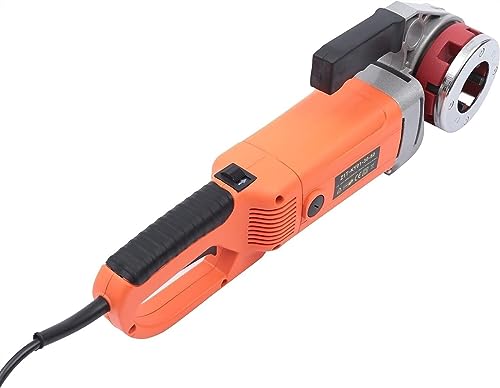 Potente máquina roscadora Máquina roscadora de tuberías eléctrica, kit de roscadora de tuberías eléctrica de 2300 W Potente máquina roscadora de tuberías manual con estuche de transporte y 6 troqueles