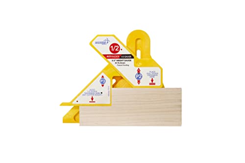 image for MICROJIG ‎FN12 Fitfinder 1/2 Gauge, Yellow
