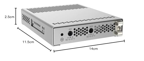 Image of MikroTik 5-Port Desktop Switch, 1 Gigabit Ethernet Port, 4 SFP+ 10Gbps Ports (CRS305-1G-4S+in)
