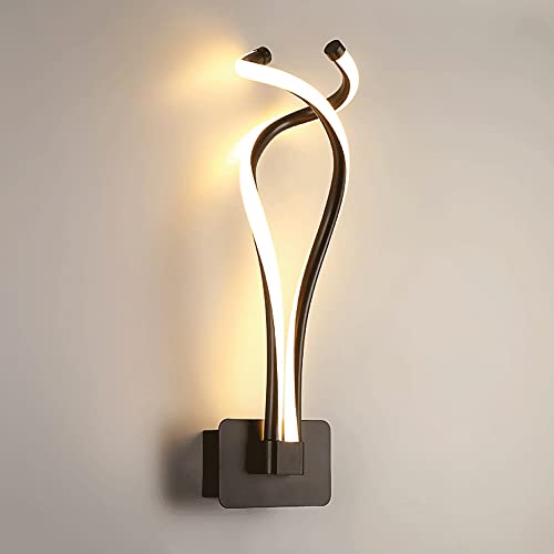 Lámpara de pared en espiral ultrafina para iluminación decorativa moderna 2