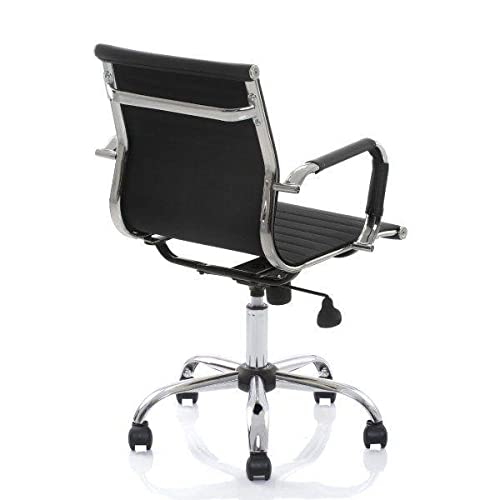Kit 2 Cadeiras Escritório Stripes Diretor PU Preta