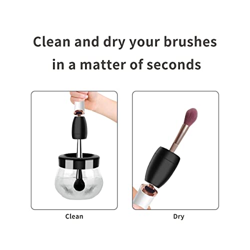 Ztbbra Makeup Brush Cleaner, Electric Makeup Brushes Cleaner, Fast Cleaning And Drying, 3 Modes, Usb Charging, Automatic Brush Cleaner Spinner Makeup Brush Tools #TOP2