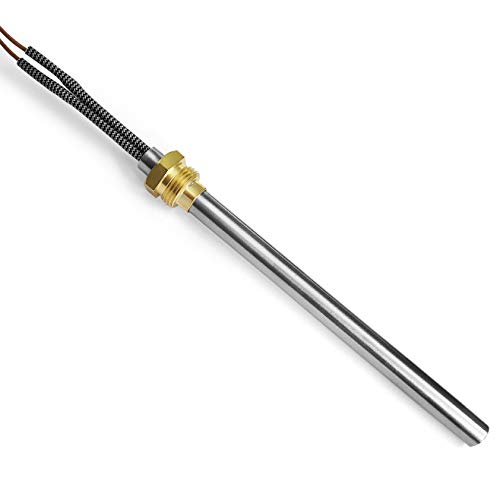 FIREHOFF Bujía para estufa de gránulos - 250 W, 136/146 mm, diámetro 9,9 mm, rosca 3/8 con terminales - 1 año de garantía Cover