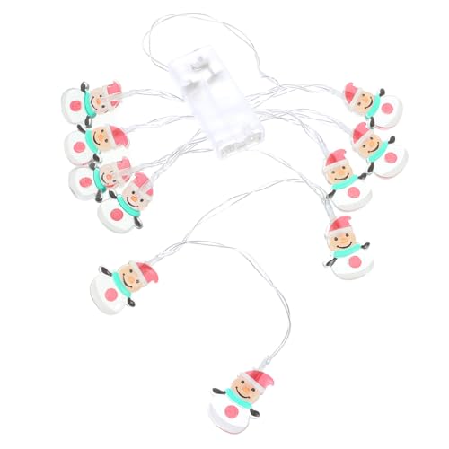 SOLUSTRE LED Weihnachtsmann Schneemann Lichterkette LED...