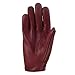 Women Leather Gloves Ladies Leather Driving Gloves Chauffeur 100% Genuine Lambskin Leather Gloves Full Finger Car Driving Motorcycle Bikers Riding Gloves (Burgundy, L)