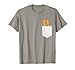 Zany Brainy T-shirt humoristique avec inscription « Hotdog in Pocket » T-Shirt