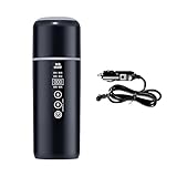 YWJLQH Caldera para Coche Hervidor Eléctrico Taza Portátil Calefactable con Inteligente y Material Resistente Adecuada para Camping Automóvil, Negro, Individual