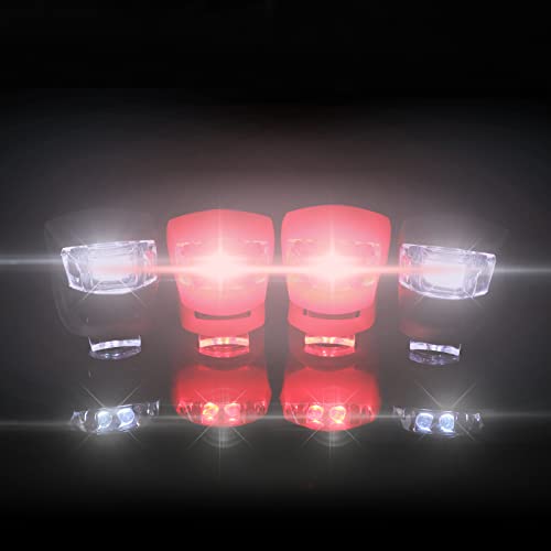Kinderwagen licht Silikon 4 Stück Kinderwagenlicht, Wasserdichte LED Silikonleuchten mit mit heller LED und 2Leuchtfunktionen