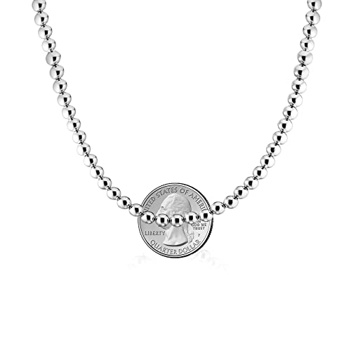 Savlano 925 Sterling Silver 5MM Handmade Bead Ball Strand Chain Necklace For Women - Made in Italy Comes With a Gift Box3