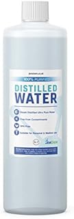 JEMCHEM Distilled Water Ultra Pure Steam Distilled 100% Purified Premium Water 1L