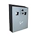 Buckingham 40056 Parete per Esterni, posacenere Resistente, Pub, Club, Ufficio, casa, Motivo Sigarette Luminose, Fumo, chiudibile, Colore Grigio/Nero, Acciaio, 26.0 x 8.2 x 32.0 cm immagine