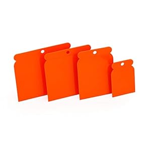 Mivos Japanse plamuurset 4-delig – Japan kunststof plamuurset – gladde plamuurset – carrosserieplamuurset – flexibel en zuurbestendig – 50 mm 70 mm 95 mm 115 mm – Made in EU