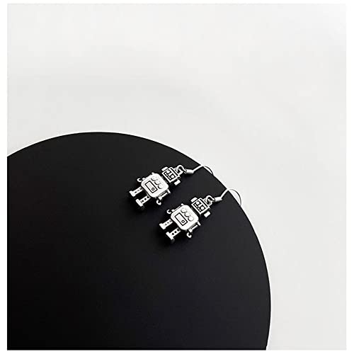 Vintage Robot Dangle Earrings For Women Girls Hypoallergenic Charms Drop Hook Stud Fashion Unique Birthday Holiday Jewelry Unisex Gifts For Daughter Son #TOP3